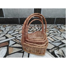 Кошики для квітів з лози №19